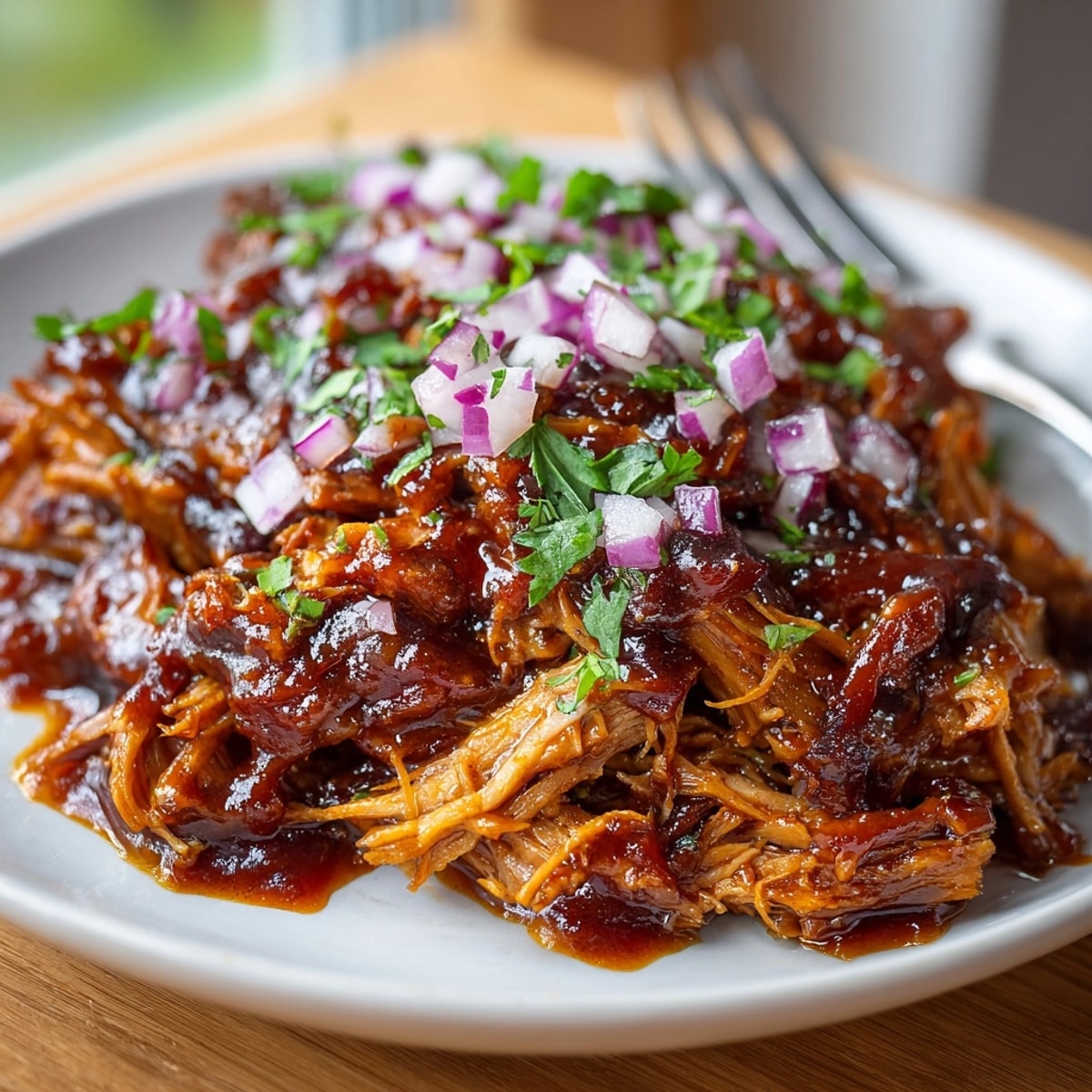 Making delicious, easy Slow Cooker BBQ Pulled Pork; perfect summer cookout or family dinners.