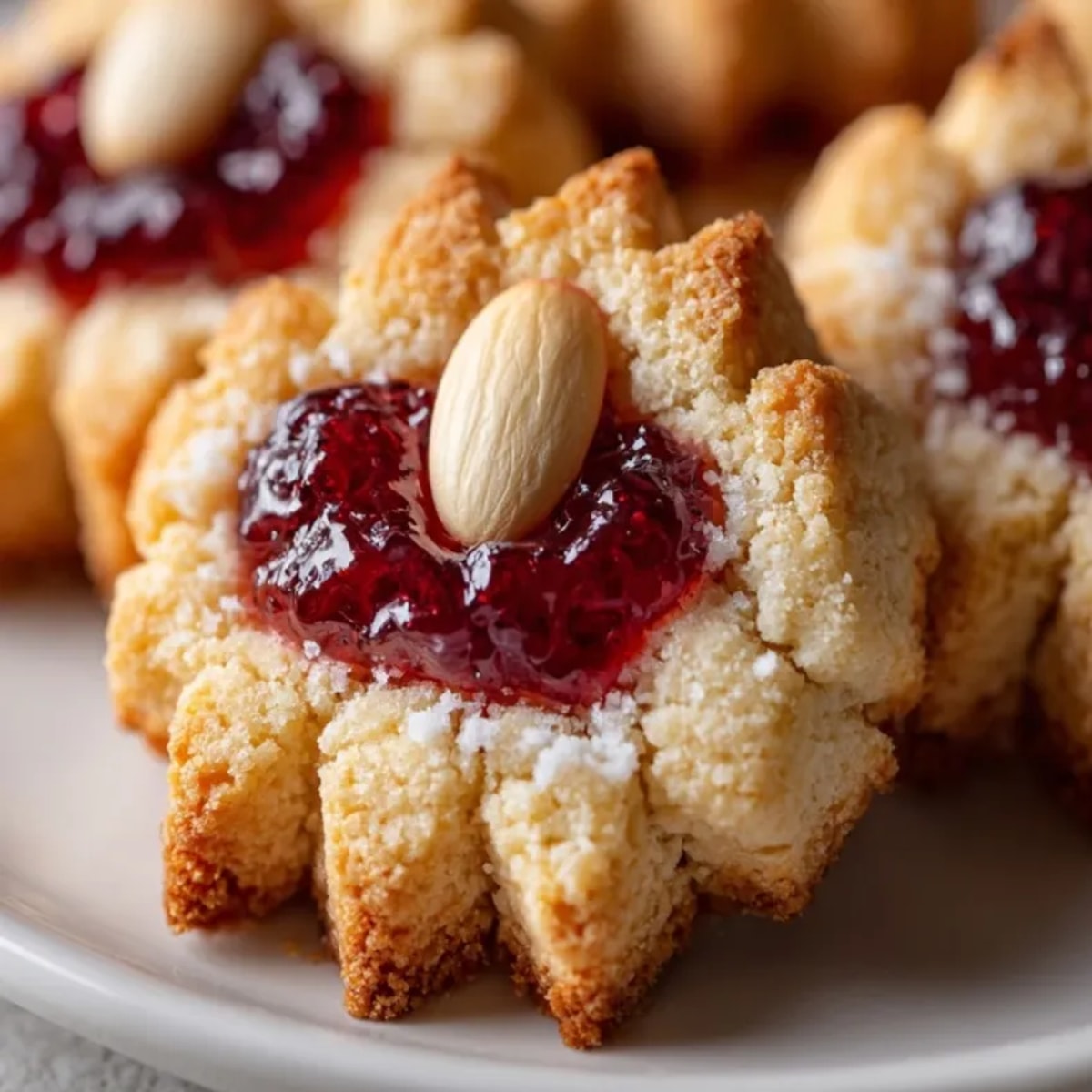 Spooky Keto Almond Witch Finger Cookies ready baking, almond slice "bloody" touches.