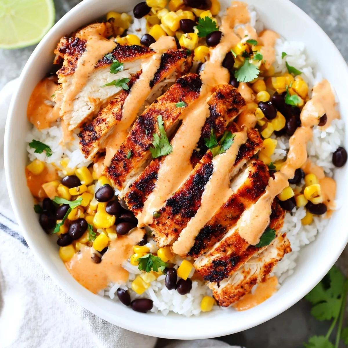 Chipotle Chicken Black Beans Corn