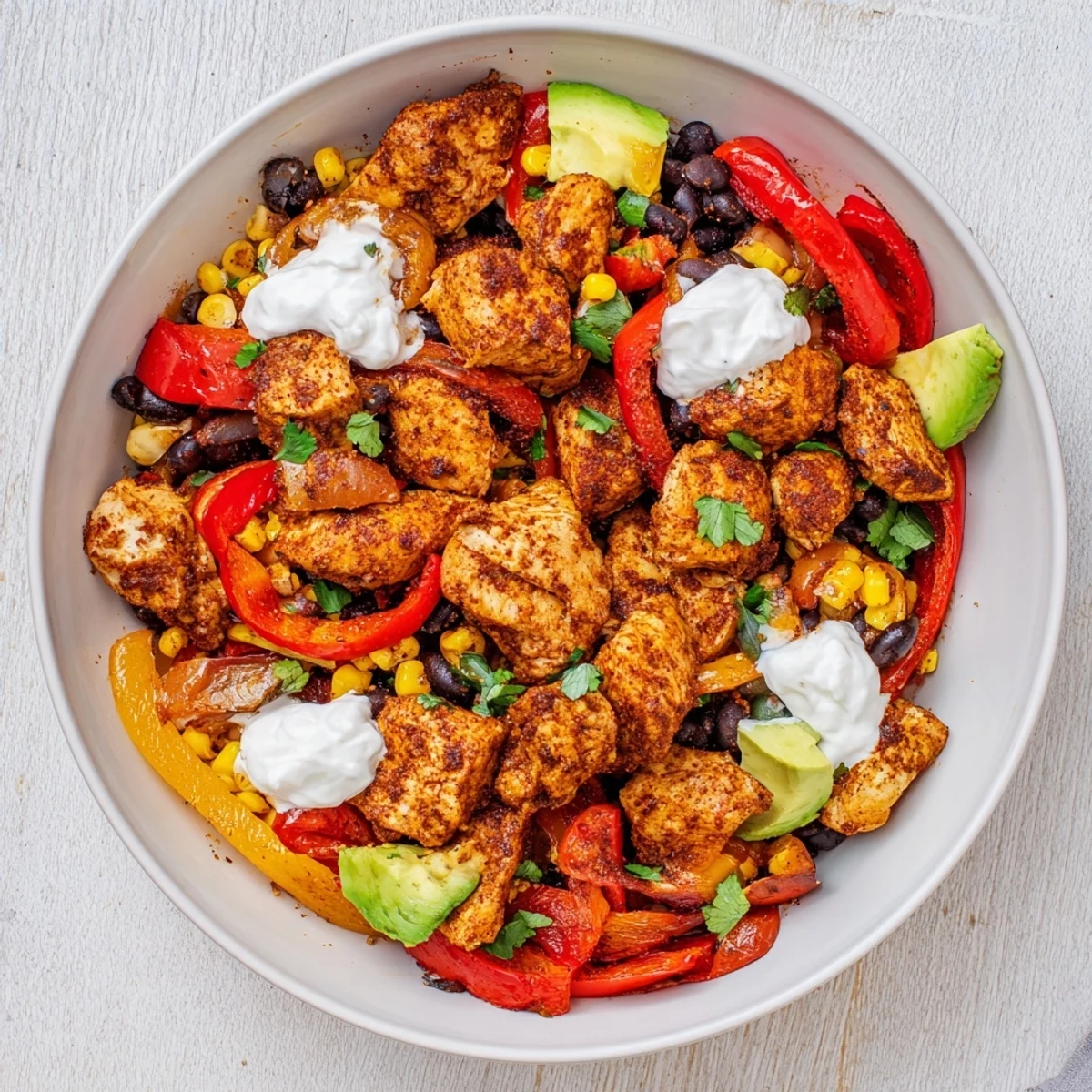 Sheet Pan Chicken Burrito Bowl