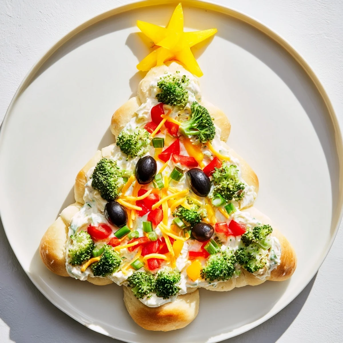 Easy Christmas Tree Veggie