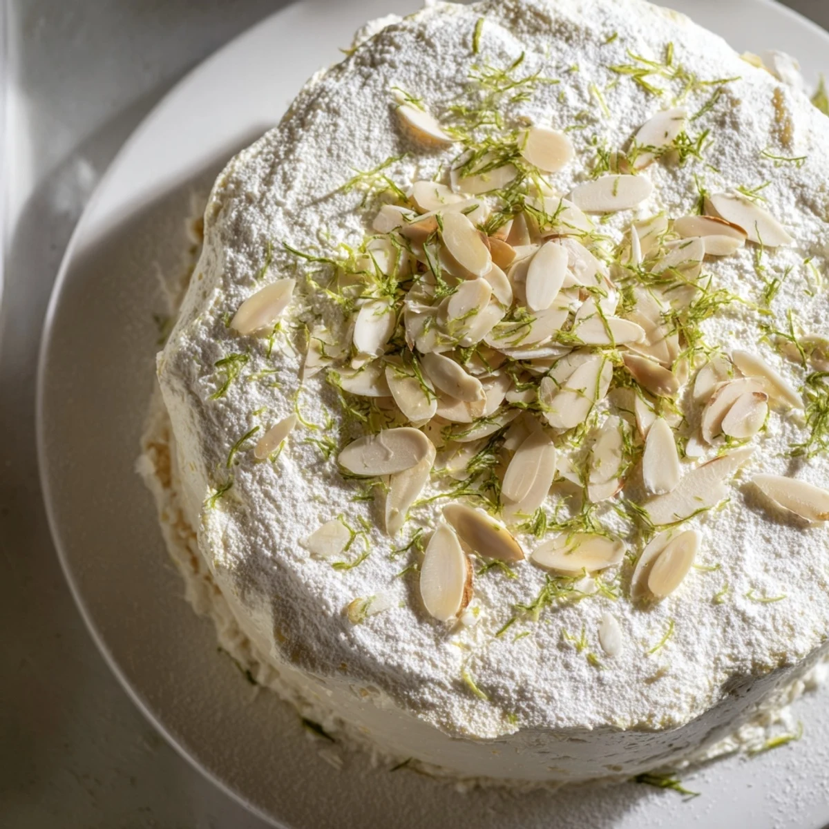 This beautiful Snowy Pinecone Centerpiece features almonds, cheese, and grapes, perfect for a cheerful holiday gathering.