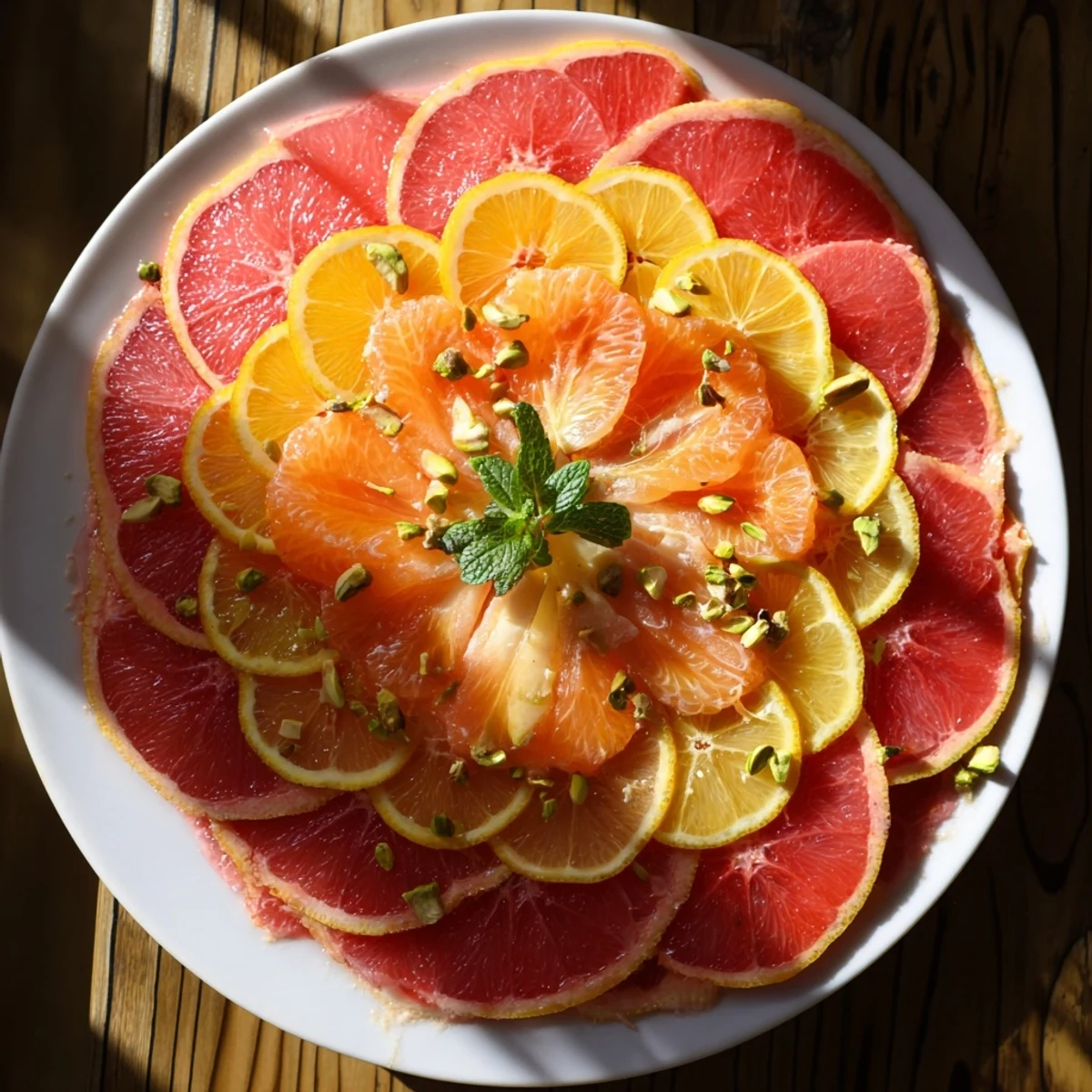 Bright citrus slices in a clock formation create this artistic Clockwork Orange appetizer platter.