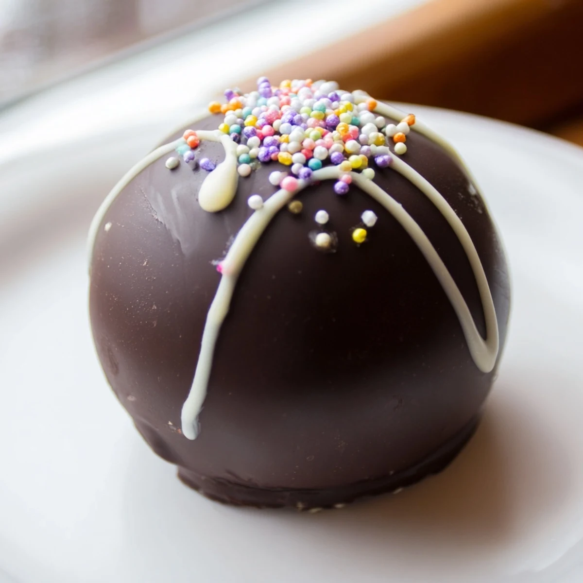 Rich, dark chocolate spheres filled to burst, creating the perfect creamy Hot Chocolate Bomb.