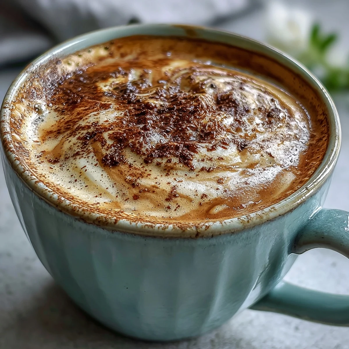 Steamy hot hojicha latte with rich roasted tea notes, prepared with milk and optional honey sweetness.