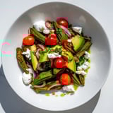 Bright, colorful Desert Cactus Taco Platter overflowing with fresh ingredients for a flavorful Tex-Mex meal.