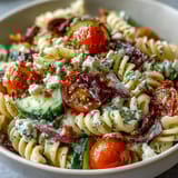 Summer Pasta Greek Olives Feta