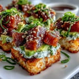 Crispy Rice Avocado Spicy Tuna