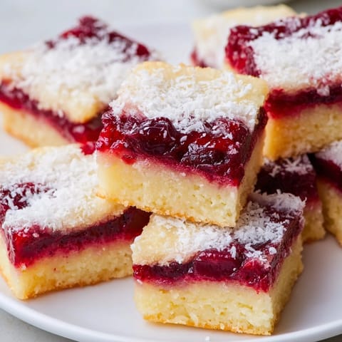 Delightful Thanksgiving Cranberry Mochi Squares, perfect for festive gatherings and gluten-free indulgence.  