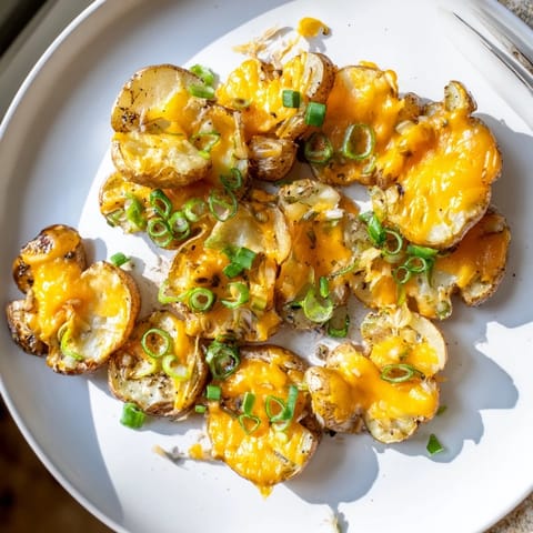 Smashed Green Onion Potato Bombs