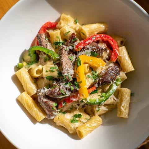 Philly Cheese Steak Pasta