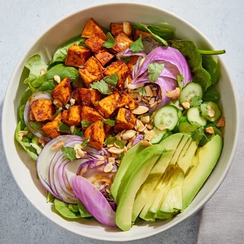 Spiced Peanut Sweet Potato Salad