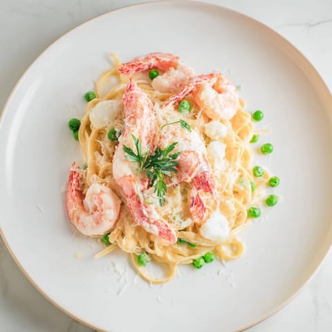 Instant Pot Shrimp Alfredo Pasta