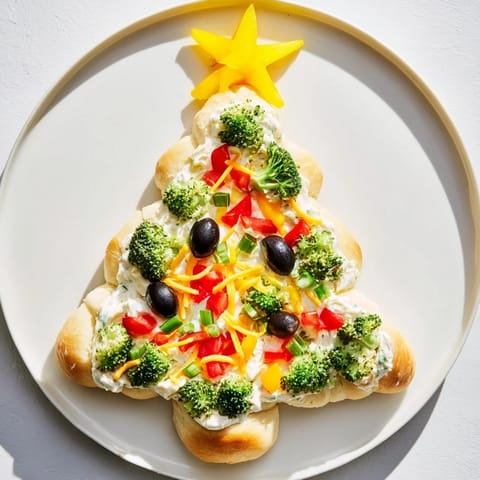 Easy Christmas Tree Veggie