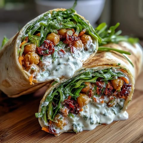Vegan Creamy Sun-Dried Wraps