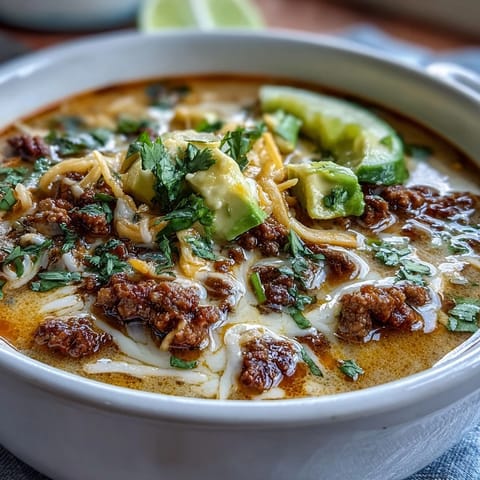 Keto Taco Soup Ground Beef