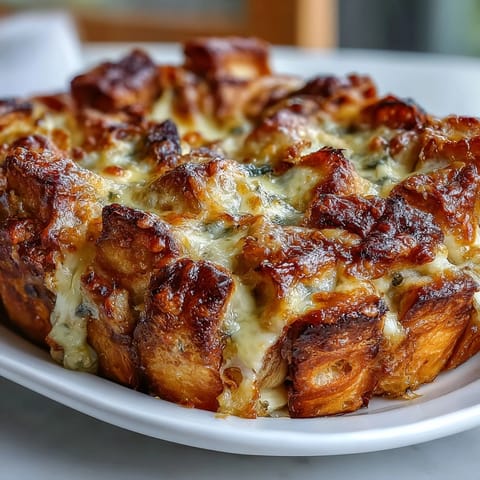 Ham Cheese Croissant Bake