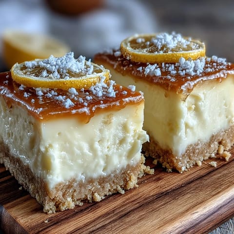 Limoncello Cheesecake Bars