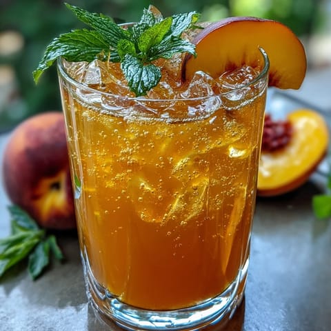 Mango Peach Sparkling Tea