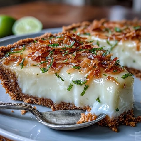 Coconut Lime Tart Graham Crust