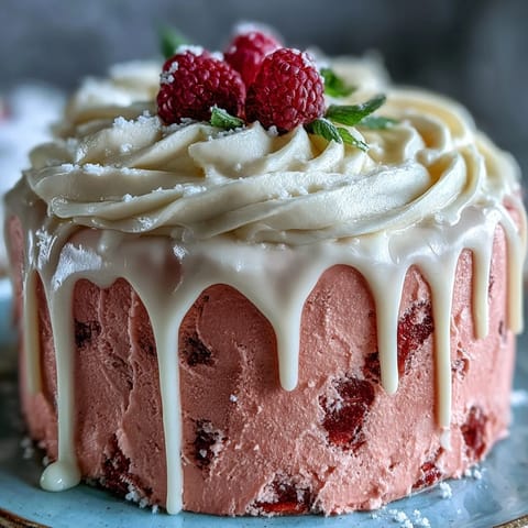 Bridal shower Rosé Velvet Cake, moist and beautifully decorated with a cascading gold effect.