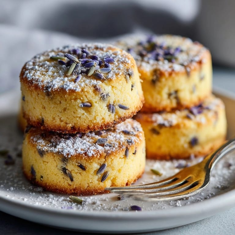 Close-up of crisp, fragrant Honey Lavender Shortbread Cookies; a delightful floral-scented treat.