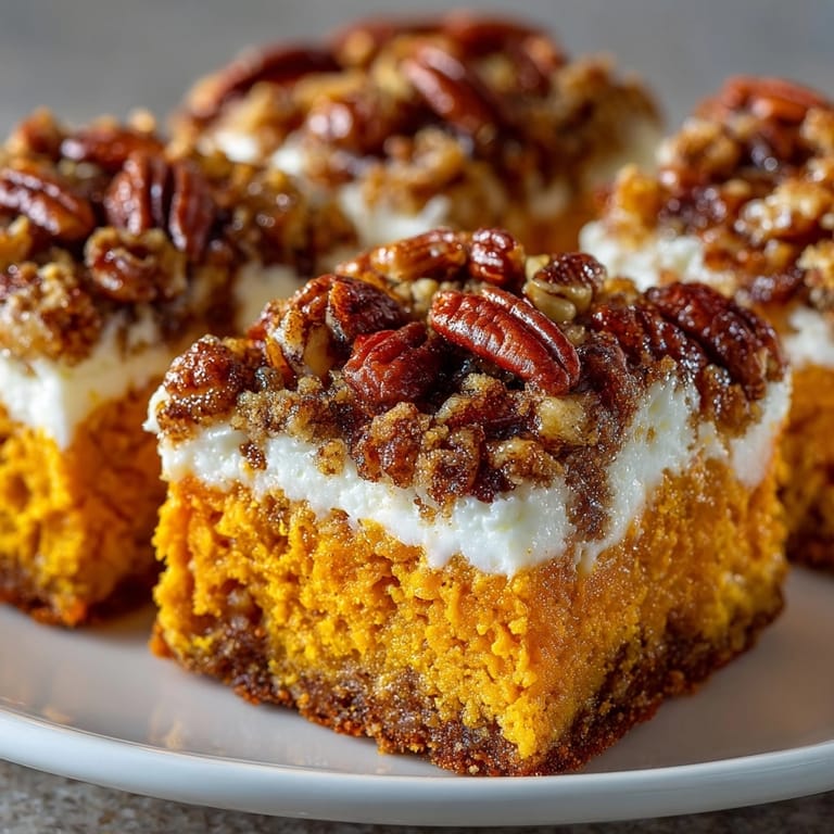 Close-up reveals the crunchy pecan topping on creamy Maple Pecan Sweet Potato Casserole.