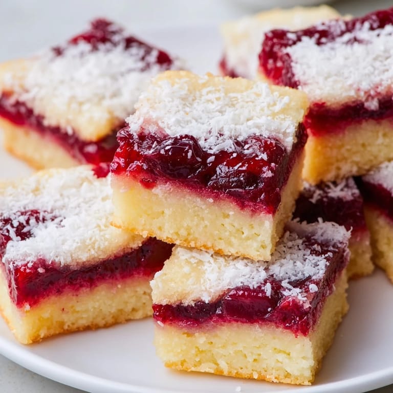 Delightful Thanksgiving Cranberry Mochi Squares, perfect for festive gatherings and gluten-free indulgence.  