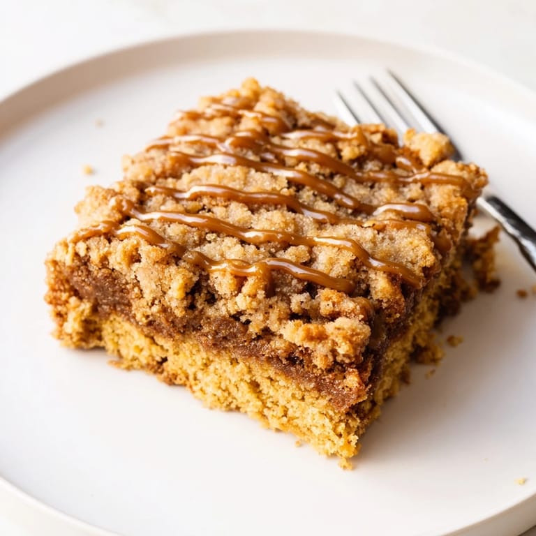 Decadent coffee butter streusel bars drizzled with sweet coffee glaze await you.