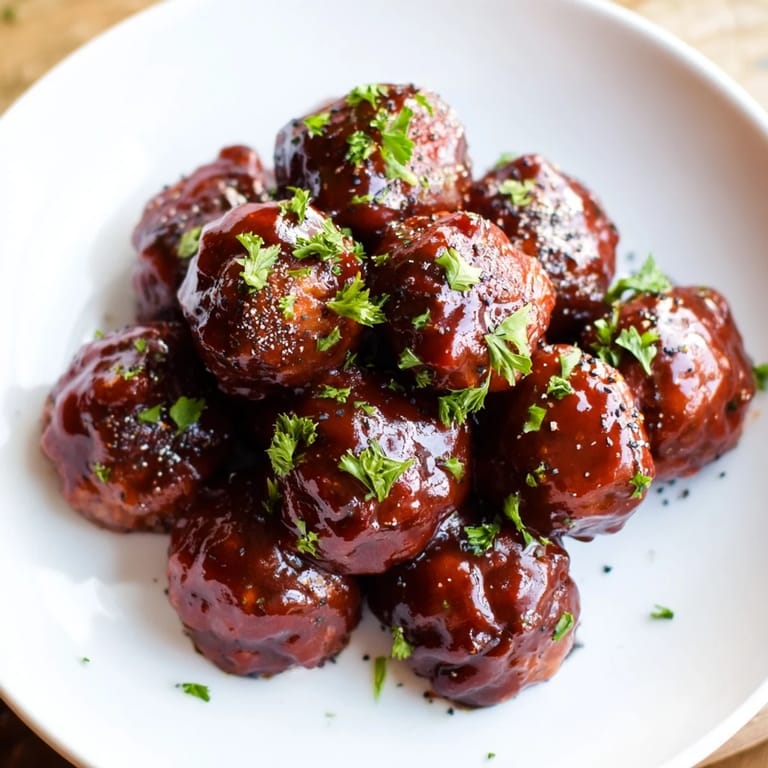 These saucy, tender cherry BBQ meatballs smell amazing, perfect for both appetizers and a main course.