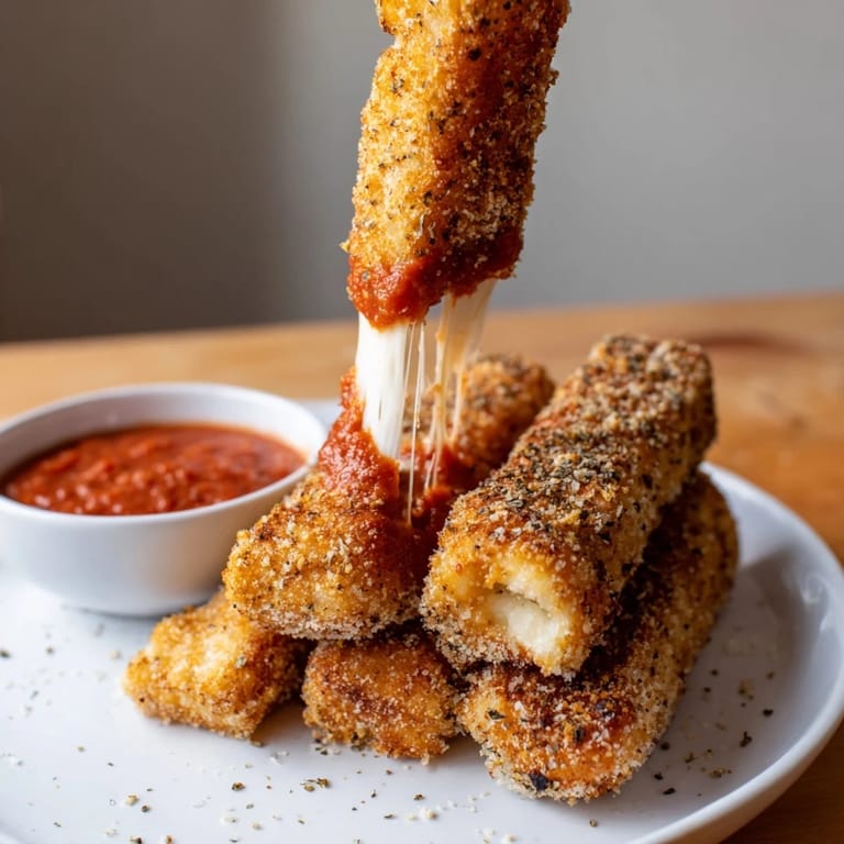 Enjoy these easy Air Fryer Mozzarella Stick Grilled Cheese Fingers, perfectly golden and crispy, great for a quick snack.