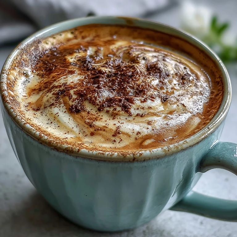 Steamy hot hojicha latte with rich roasted tea notes, prepared with milk and optional honey sweetness.