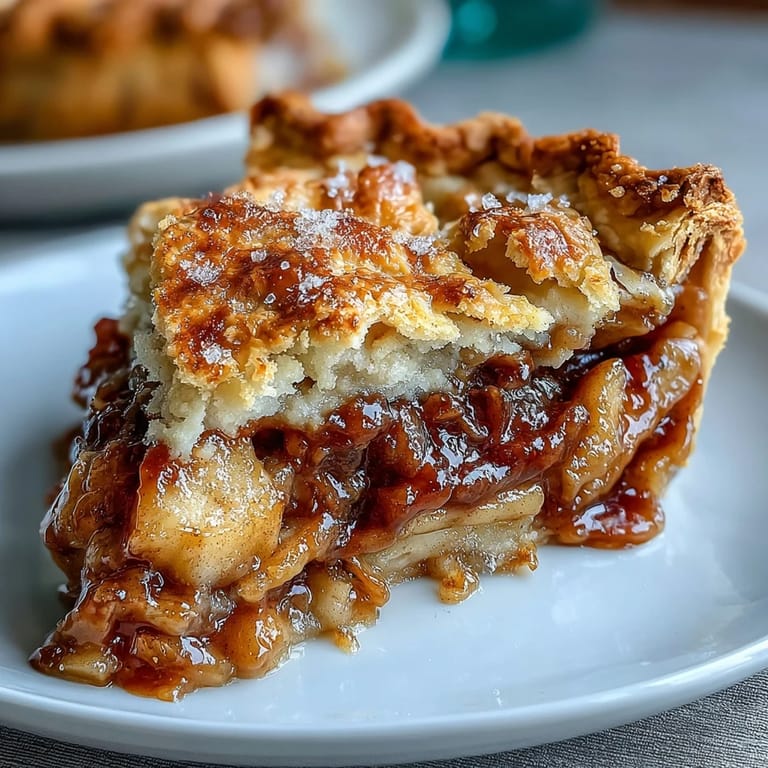 Sliced cardamom apple pie served warm with vanilla ice cream, showcasing tender apples and buttery crust in a classic American dessert.  